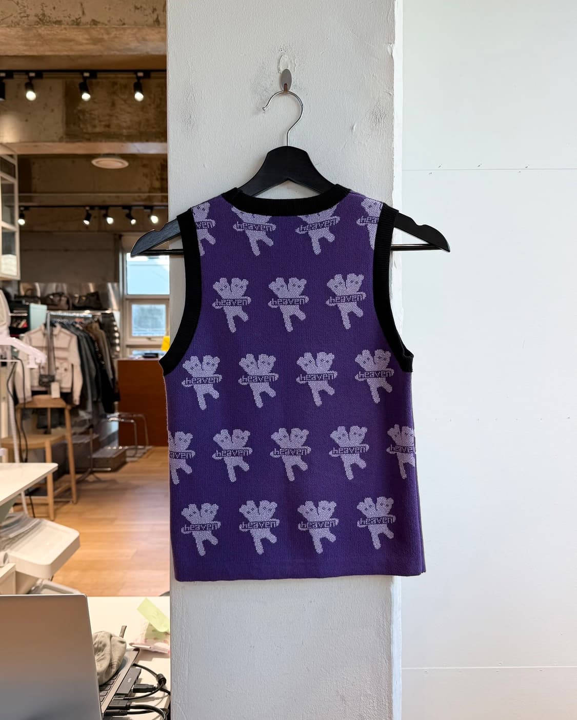 헤븐 바이 마크 제이콥스 퍼플 패턴 슬리브리스  상품이미지7