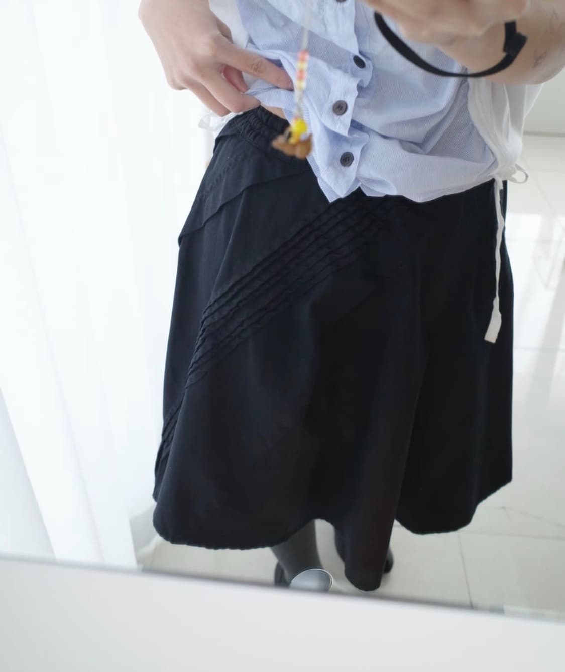 gomme tuck detail skirt 상품이미지4