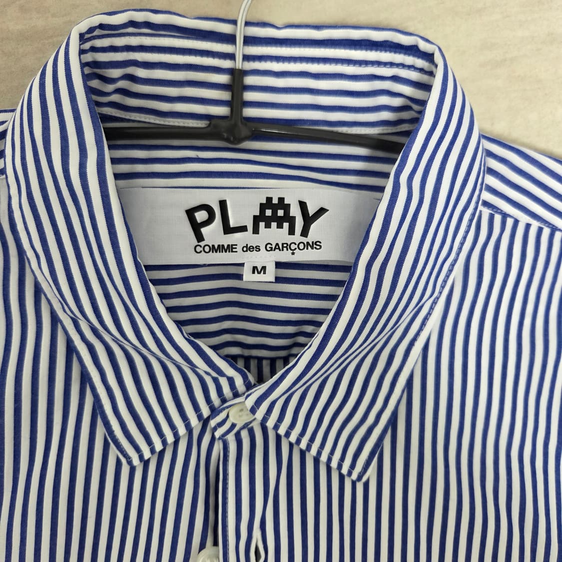 [M] 꼼데가르송X인베이더 스트라이프 셔츠 상품이미지2
