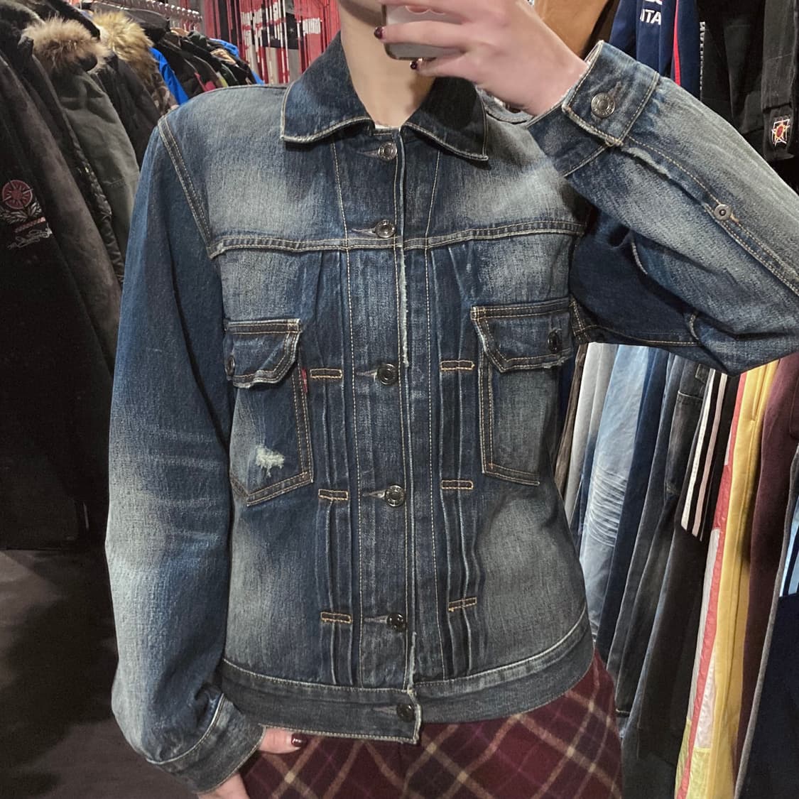 [IM]리바이스 워싱 진청 데님자켓 상품이미지2
