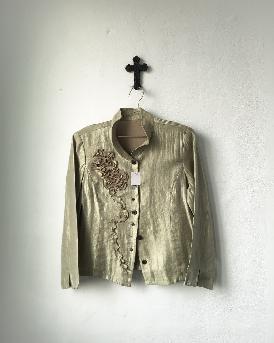 Corsage point glossy jacket 상품이미지1