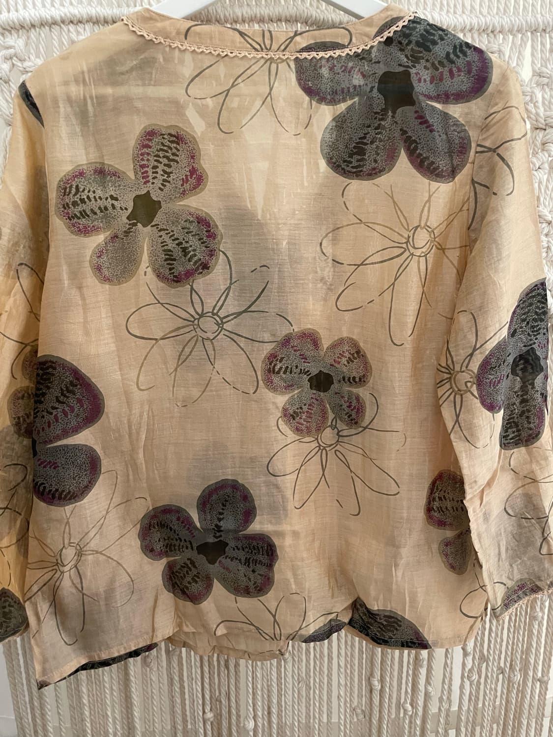 로맨틱 꽃 베이지 블라우스 상품이미지2