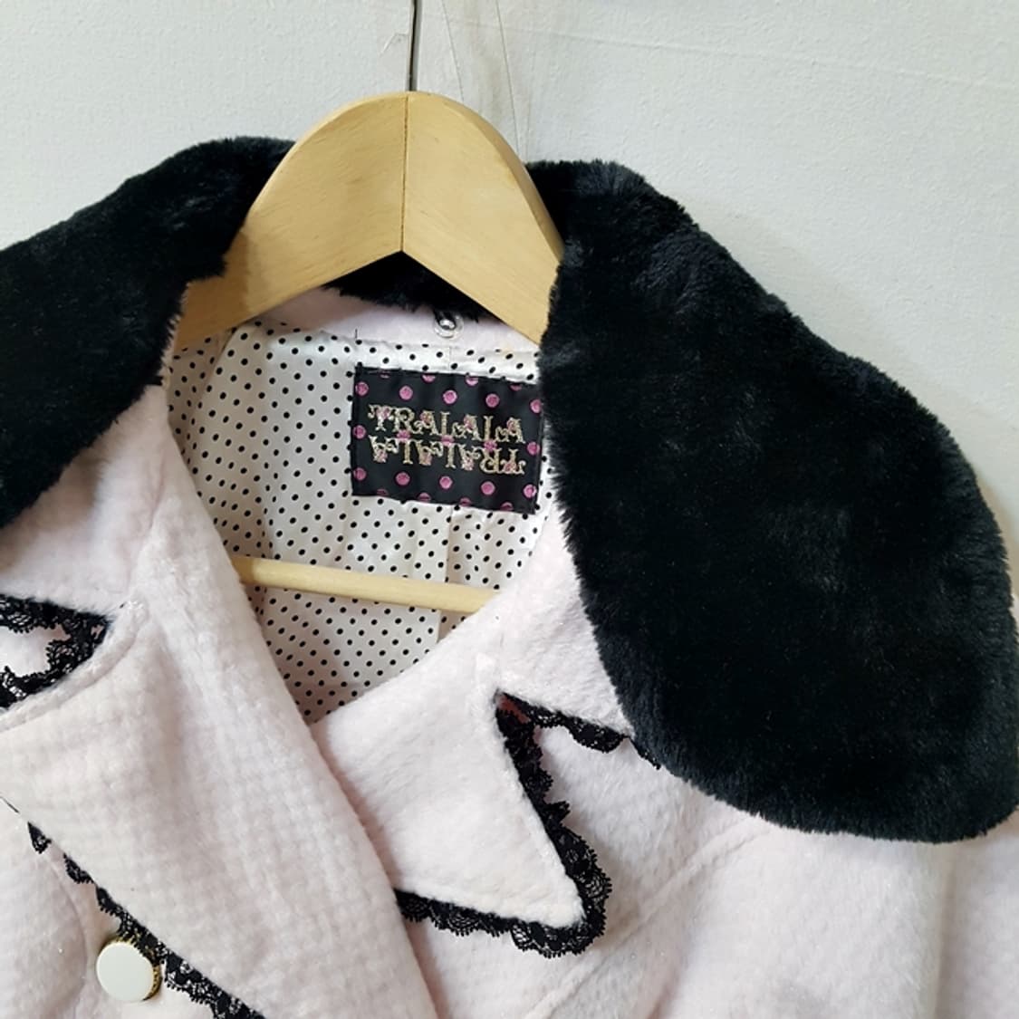 TRALALA 하프코트 핑크 상품이미지3