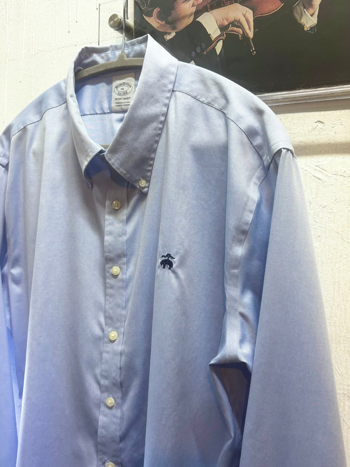 브룩스브라더스 라이트 블루 셔츠 상품이미지3