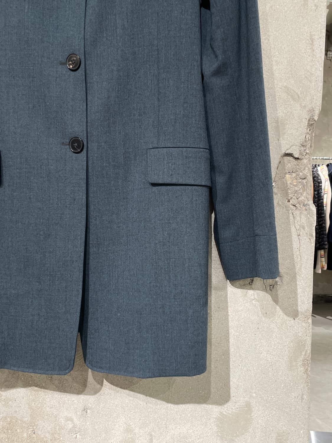 질샌더 틸 플랩 포켓 퍼늘넥 울 자켓 상품이미지5