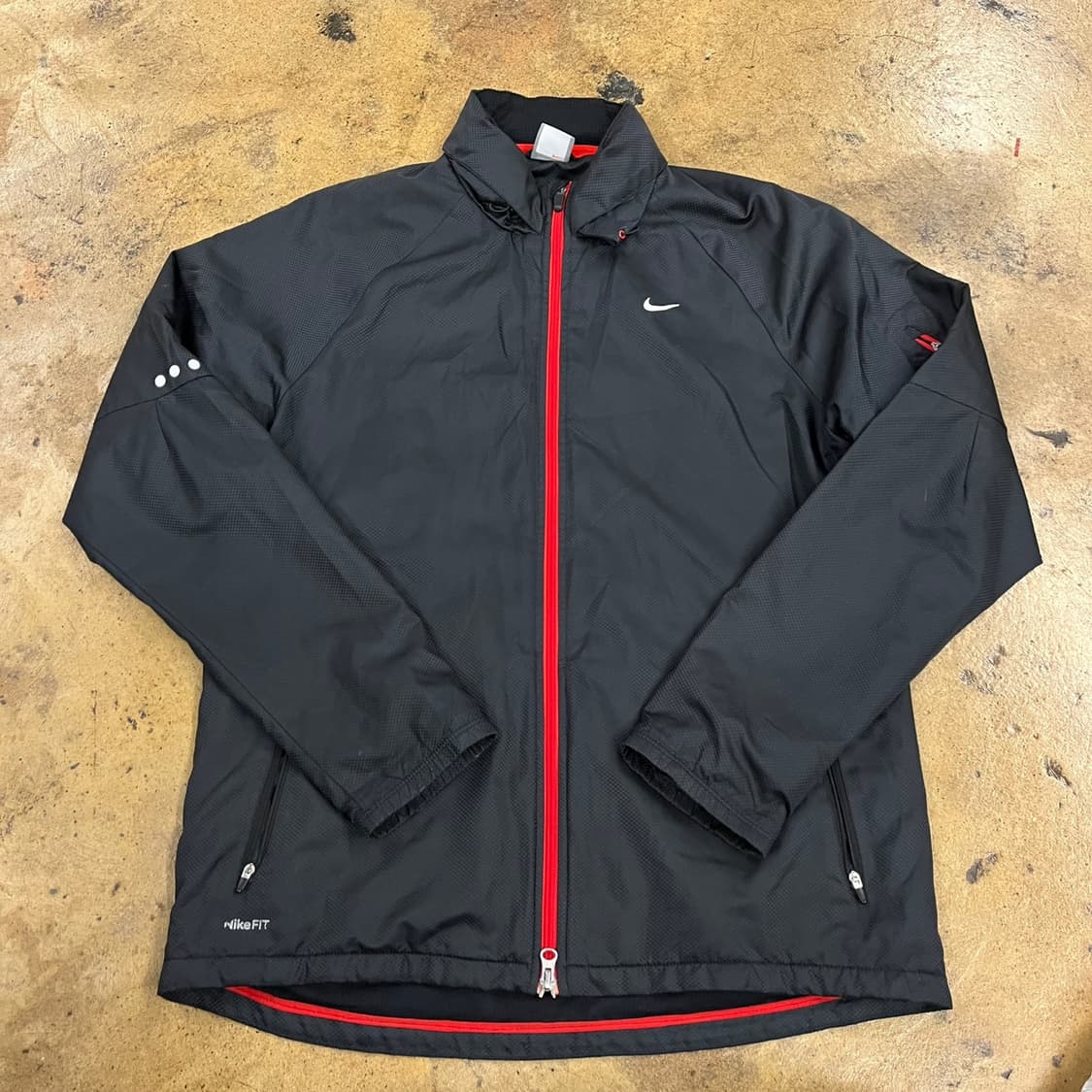[정품/XL] 나이키 블랙 레드 바람막이 자켓 b10 상품이미지2