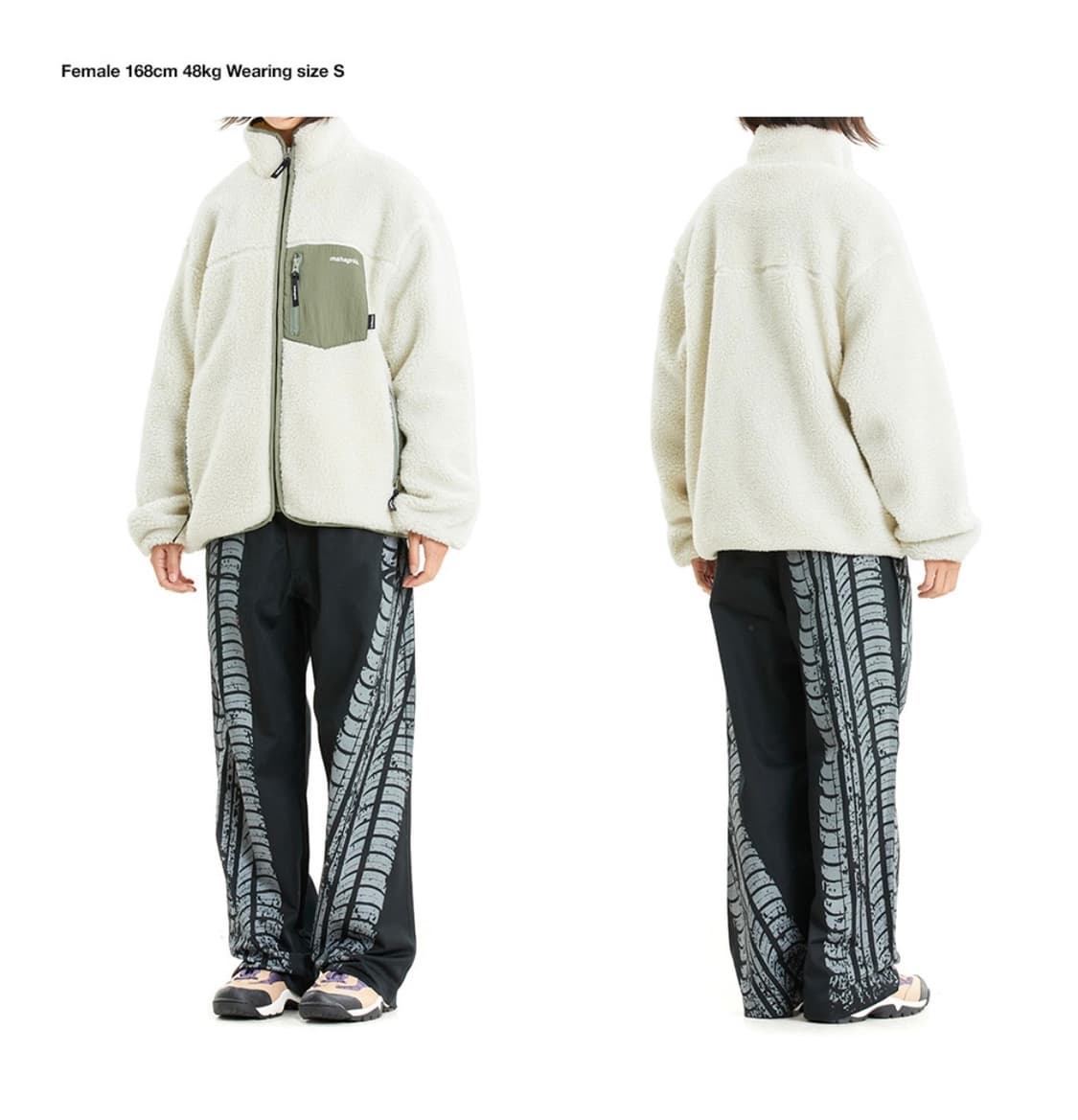 마하그리드 셔파 플리스 자켓 아이보리 점퍼 상품이미지2