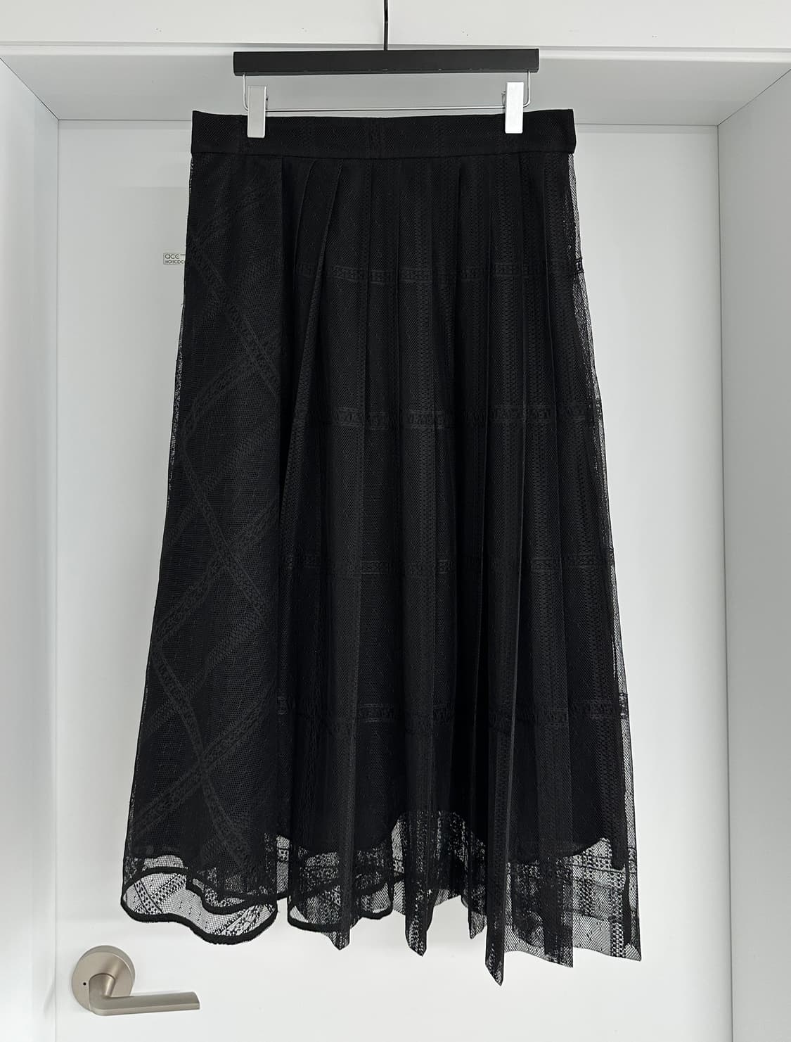 [SJSJ] 여성 레이스 튤 롱 스커트 상품이미지5