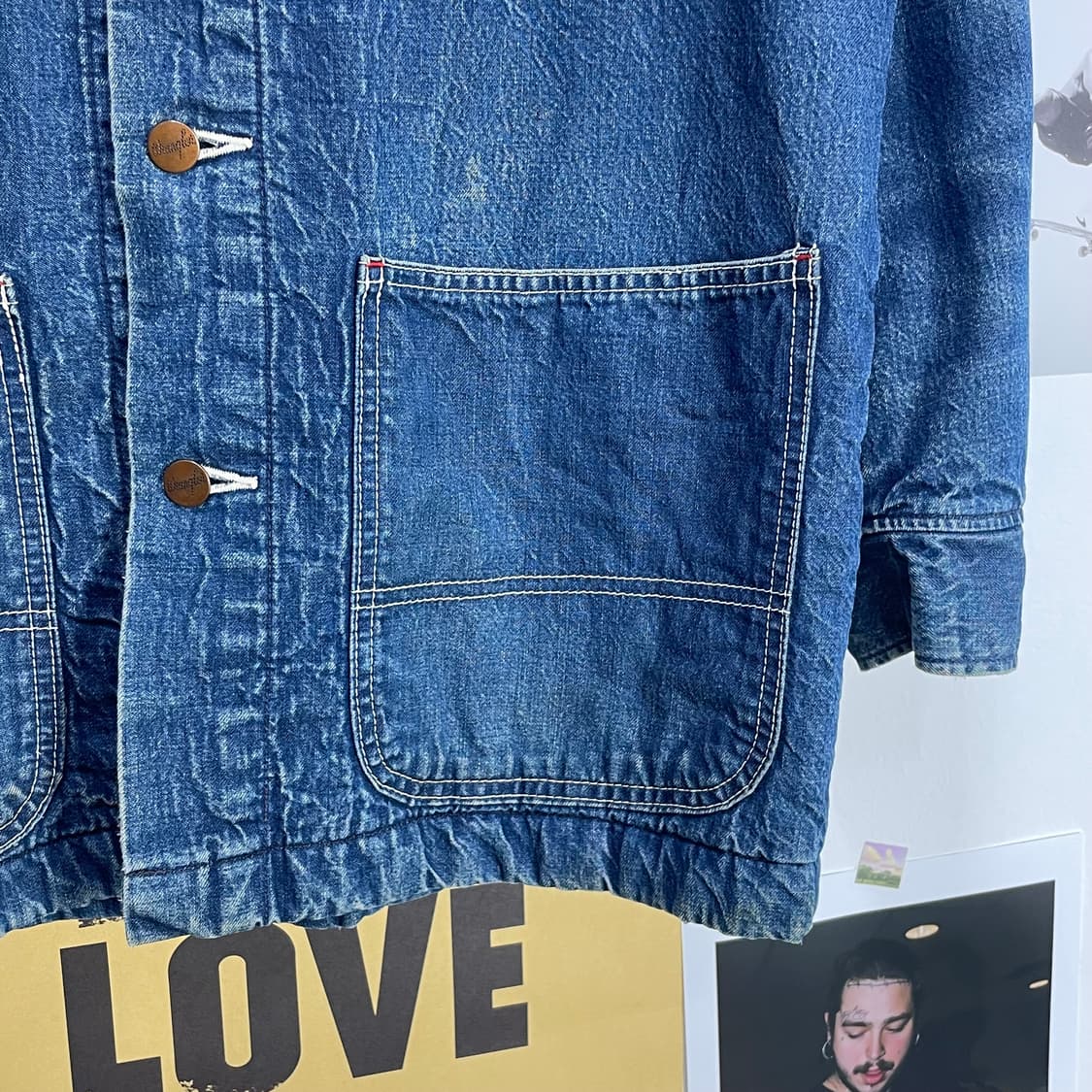 [M]WRANGLER 랭글러 블랭킷 데님 초어 자켓 상품이미지6