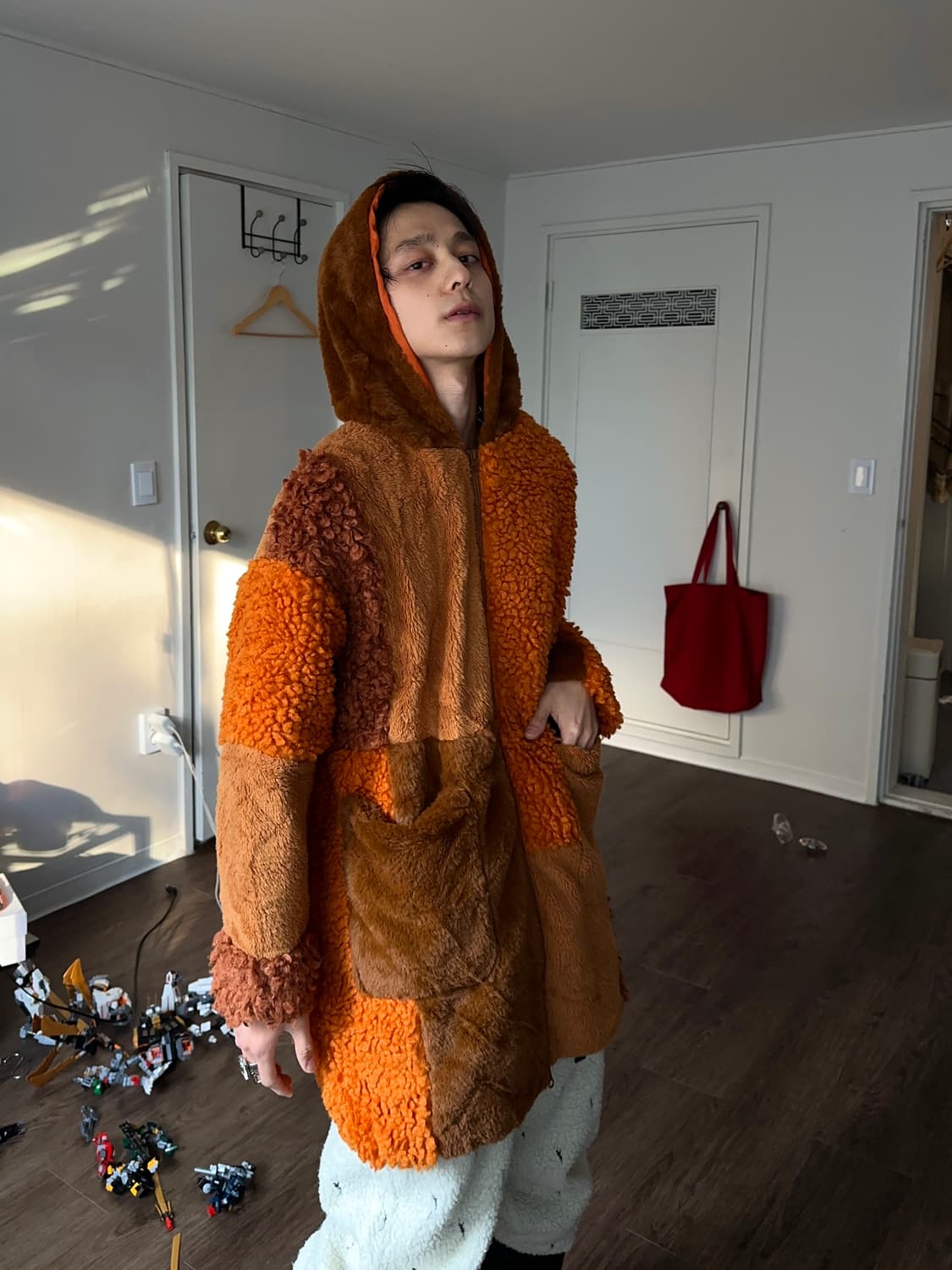 Go Slow Caravan 퍼 & 보아 플리스 패치워크 자켓 상품이미지2