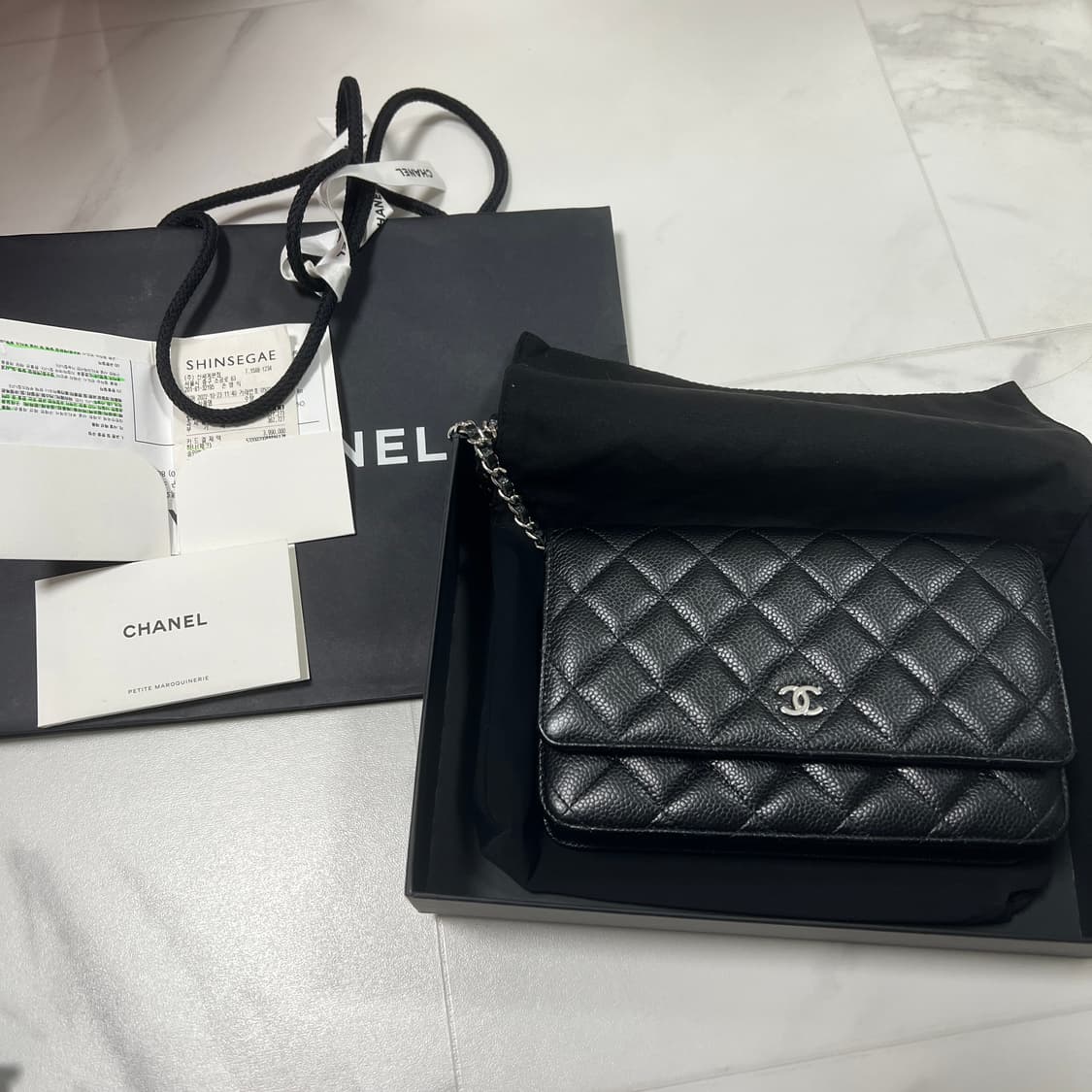 샤넬 woc 은장 체인지갑 가방 내장칩 상품이미지10