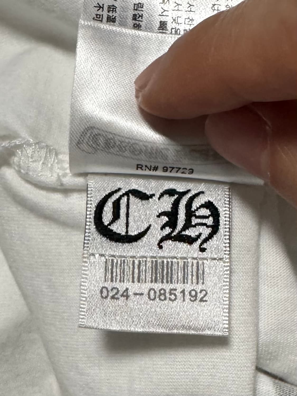 크롬하츠 플로랄 롱슬리브 긴팔 화이트 M 상품이미지8