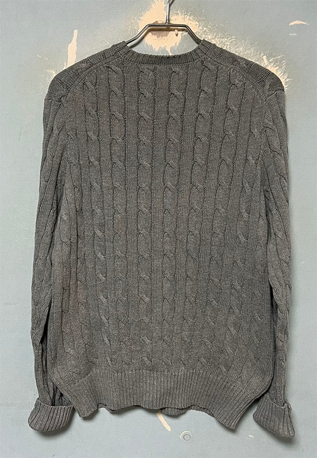 POLO 폴로 남자 꽈배기 니트티 기본 캐주얼 M 95 상품이미지2