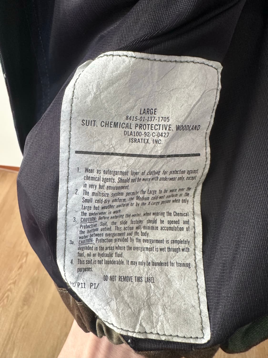 빈티지 미군 화생방 자켓 105사이즈감 상품이미지4