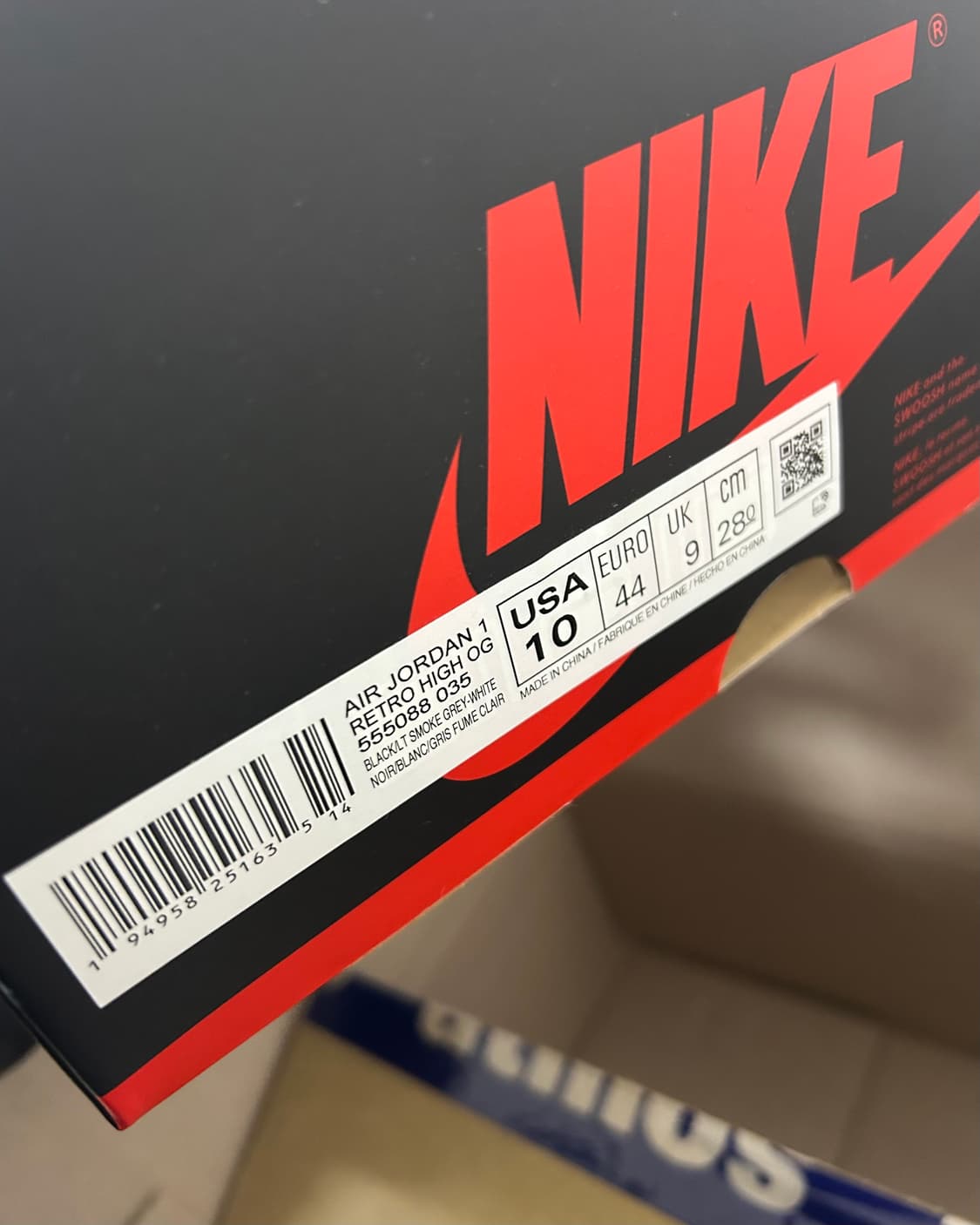 새상품(280) 나이키 조던 1 레트로 하이 OG 쉐도우 2.0 상품이미지2