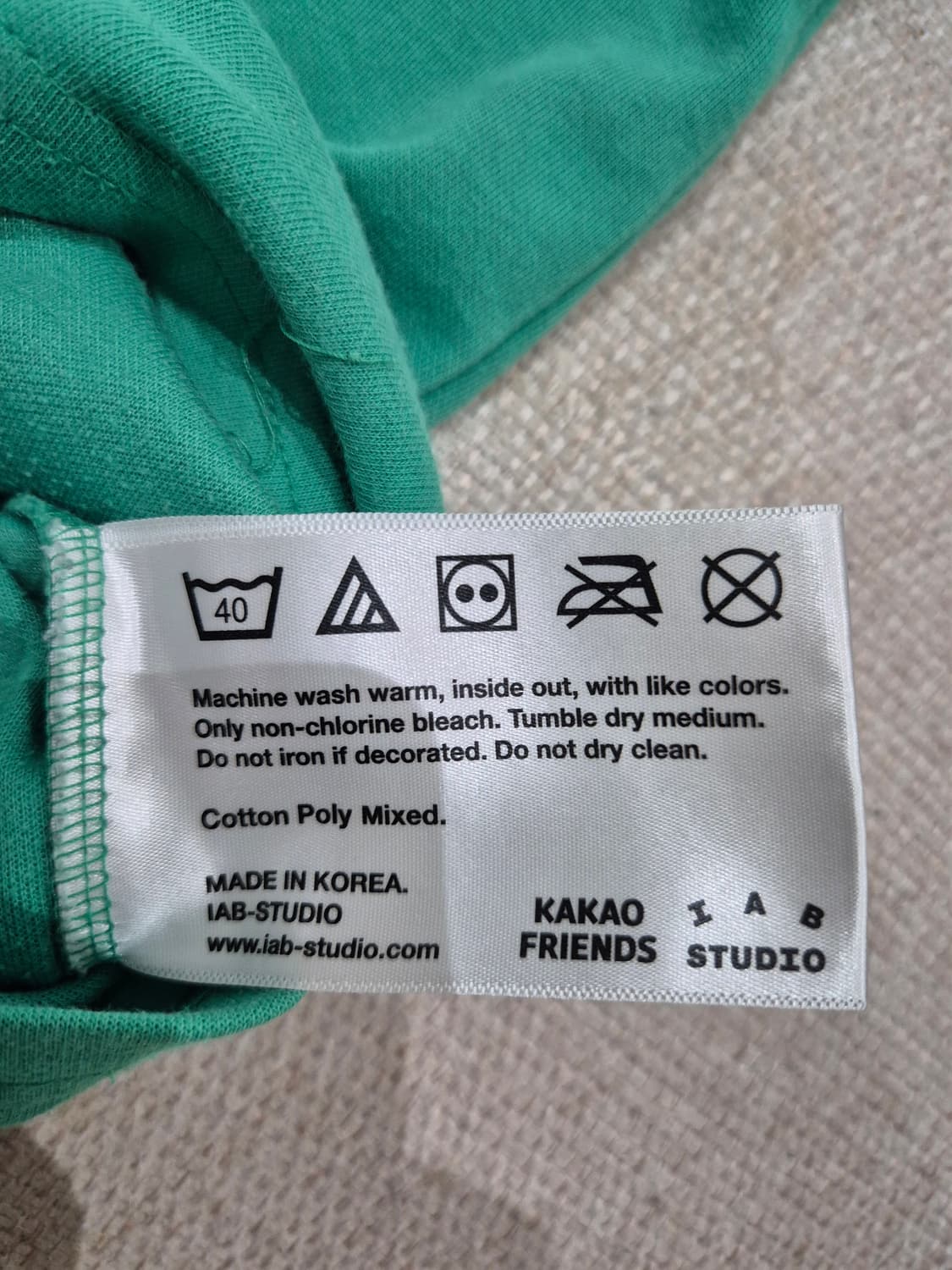 아이앱스튜디오X카카오 콘 그린 L 상품이미지6