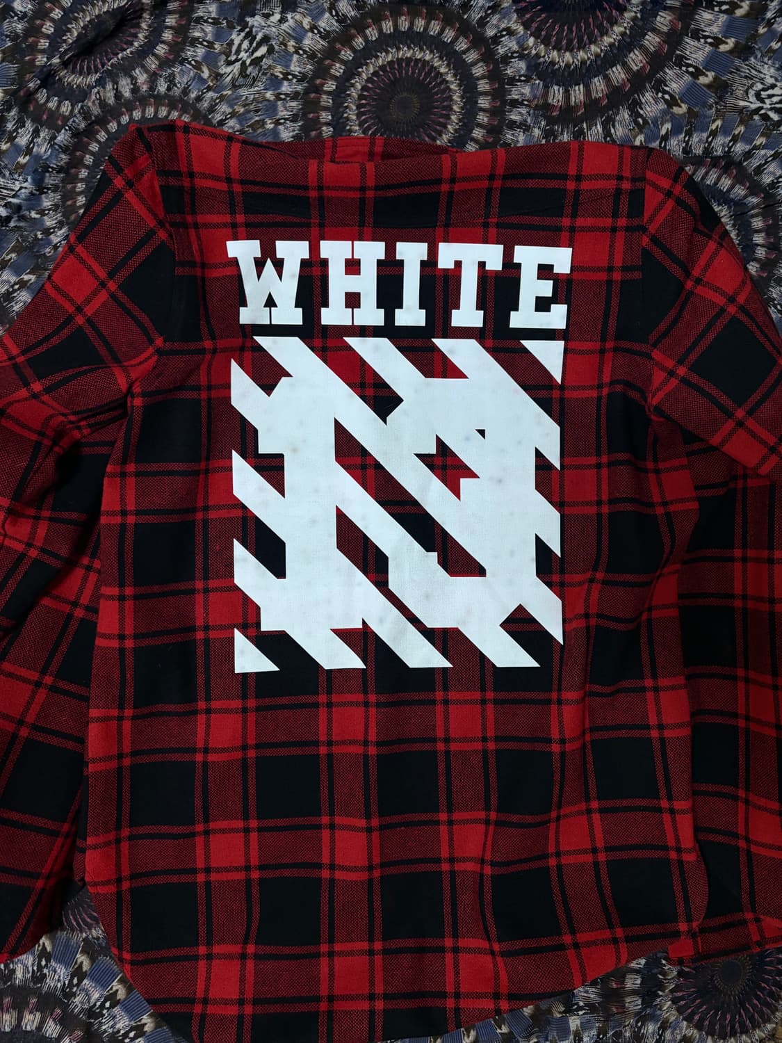 Off white 14fw flannel shirt 상품이미지1