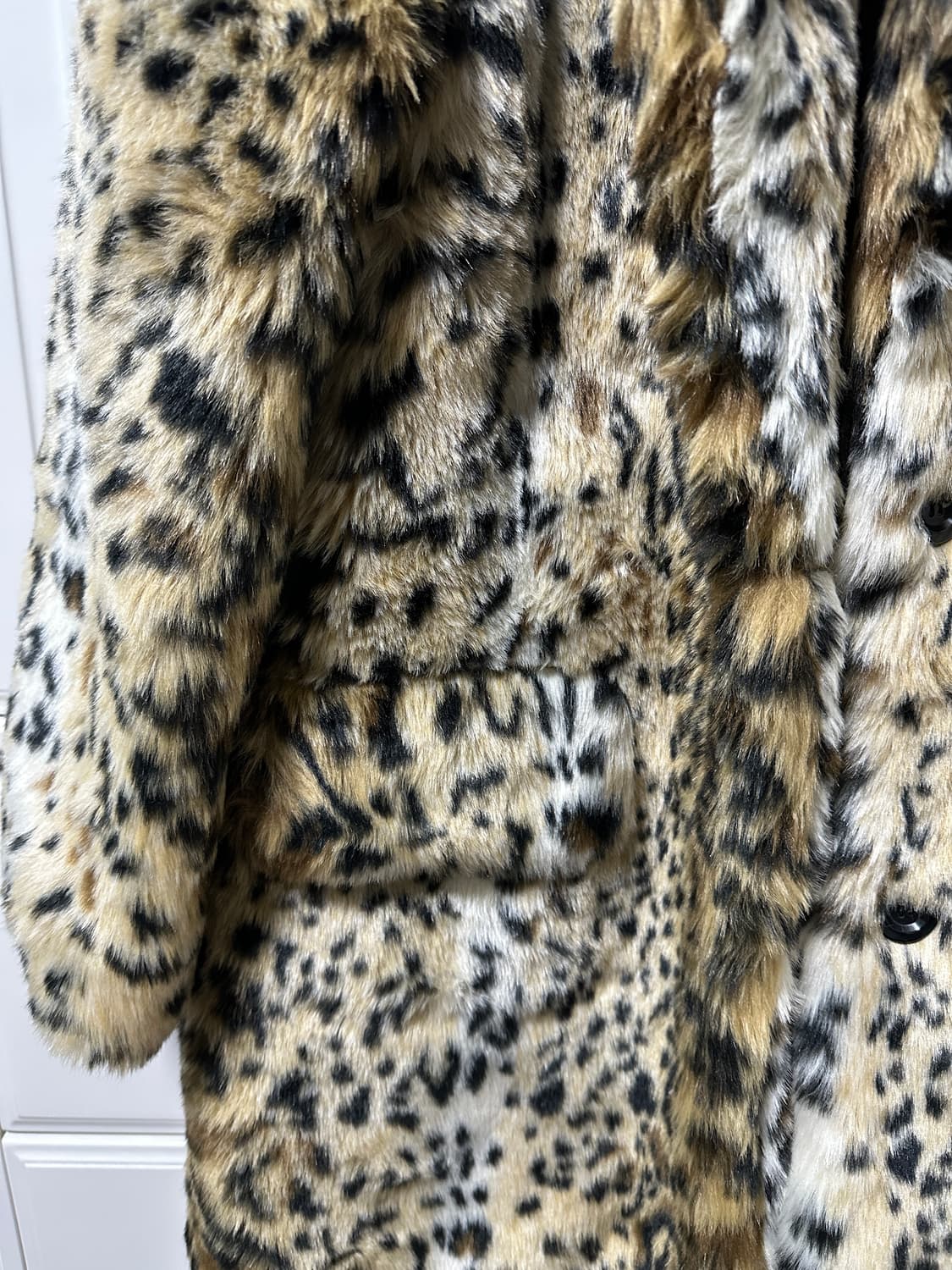 레오파드 호피 페이크 퍼자켓 상품이미지4