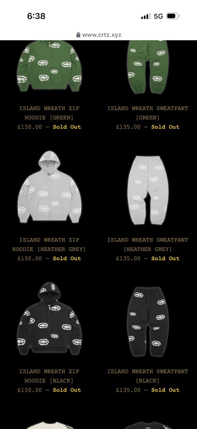 구매글) 코르테이즈 아일랜드 후드 셋업 구매합니다 상품이미지1