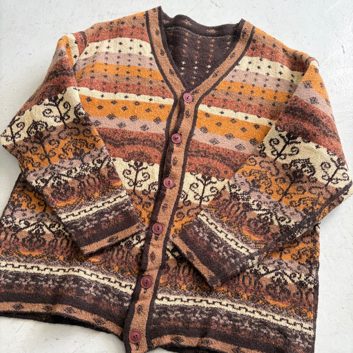 90s 노르딕 빈티지 울 가디건 L 상품이미지5