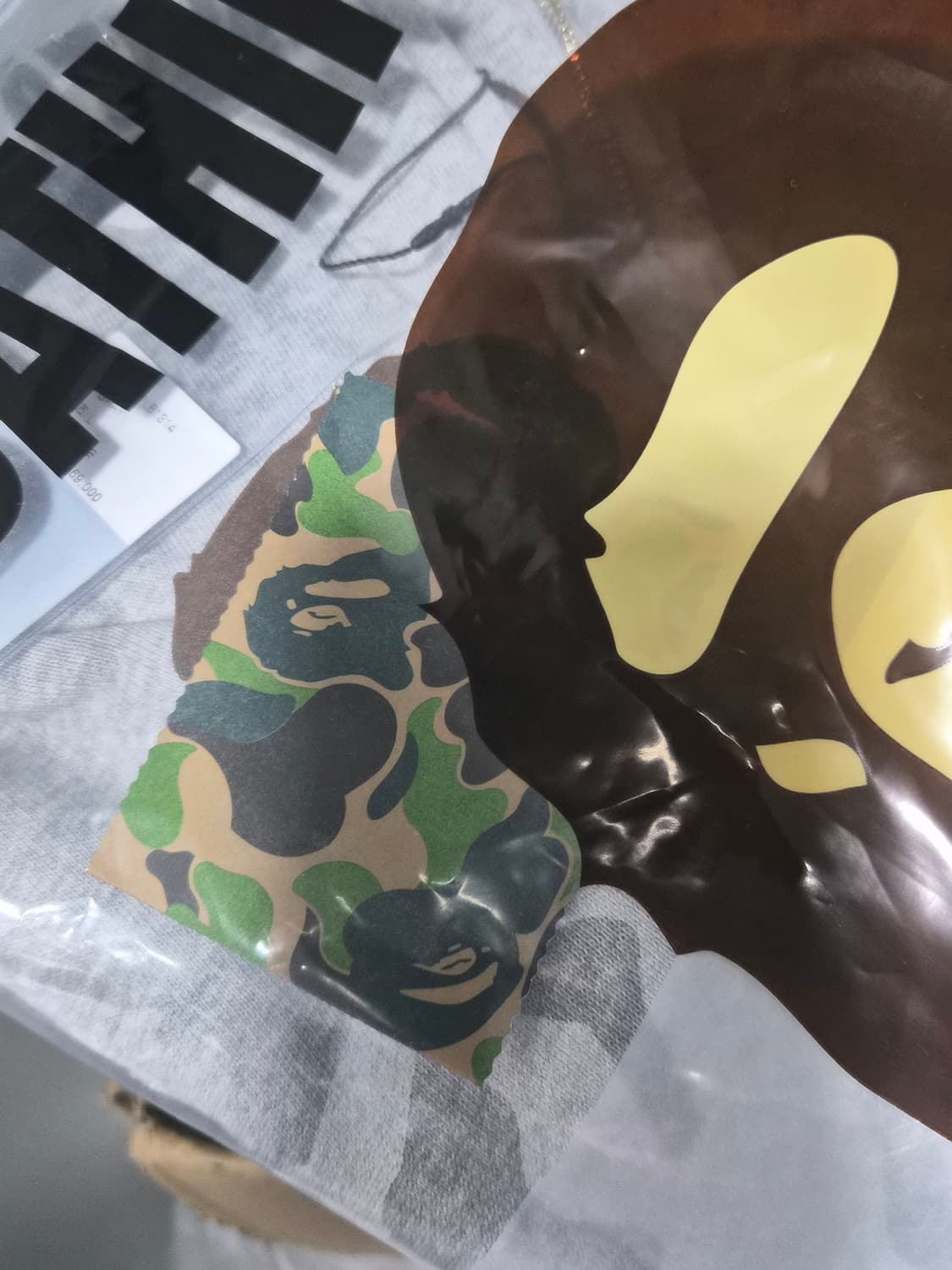 (L) 베이프 스켈레톤 샤크 헤비 워시드 크롭 핏 풀 집 후드 그레이 상품이미지5