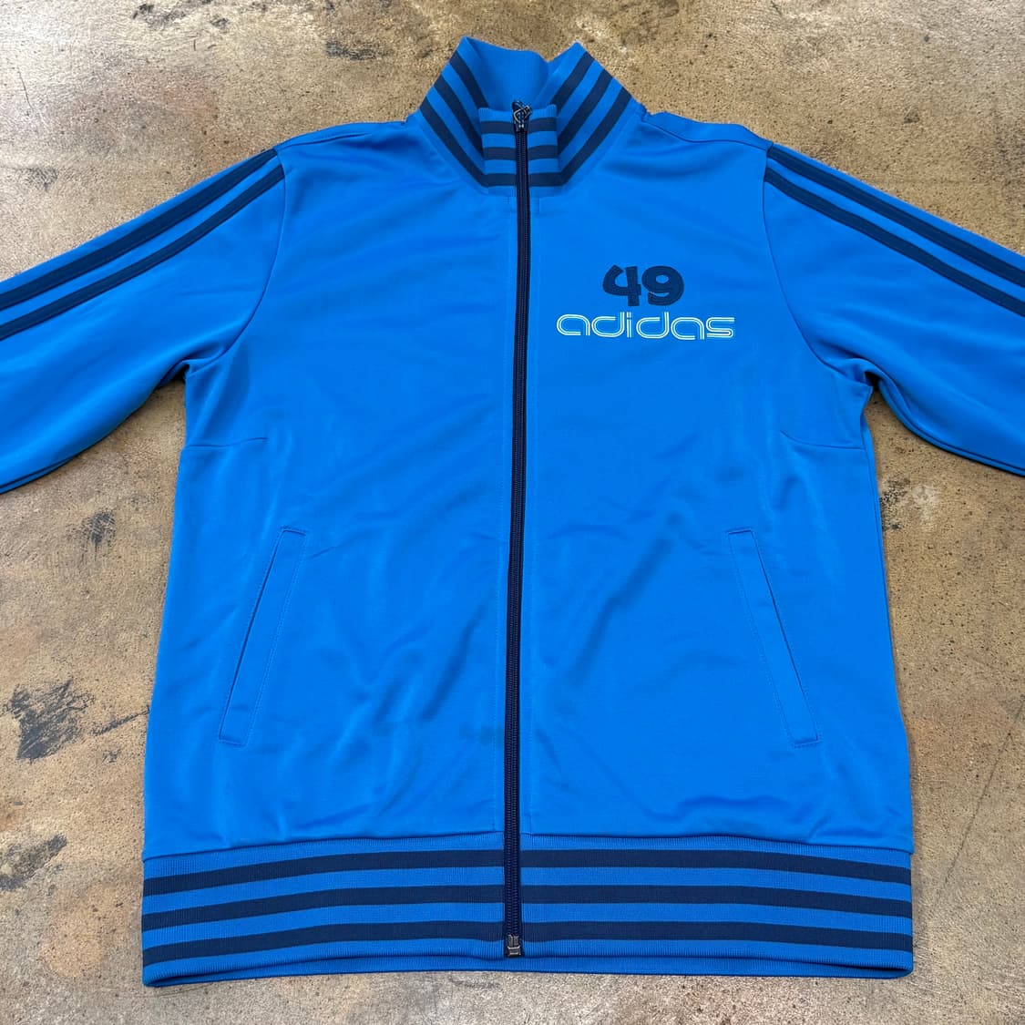 [정품/90] 아디다스 49 블루 트랙탑 져지 b18 상품이미지3