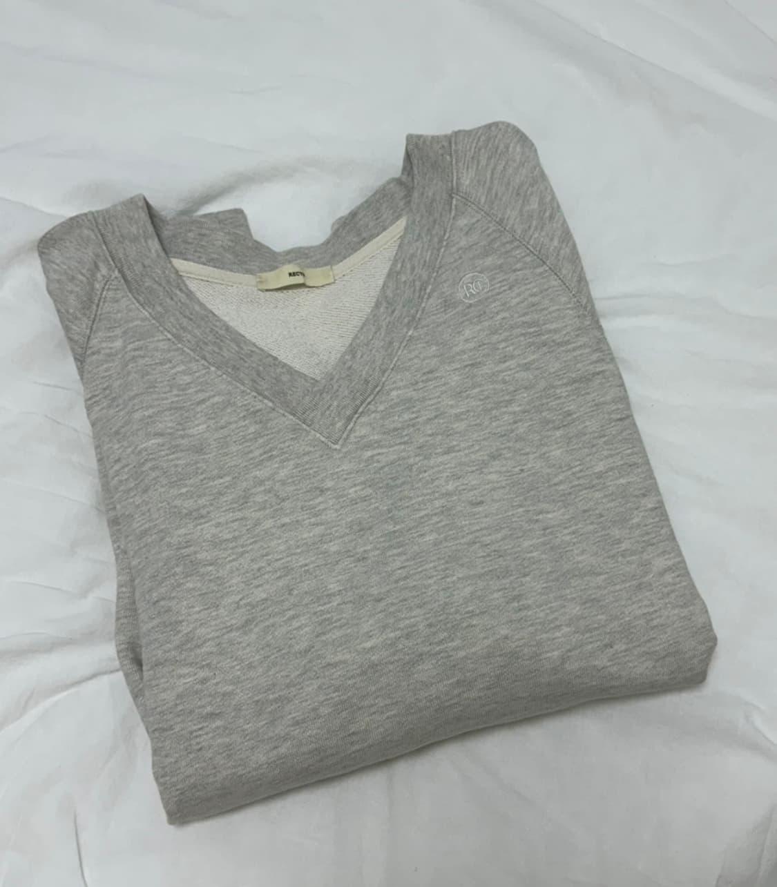 렉토 Mens signiture logo V-neck sweatshirt 상품이미지8