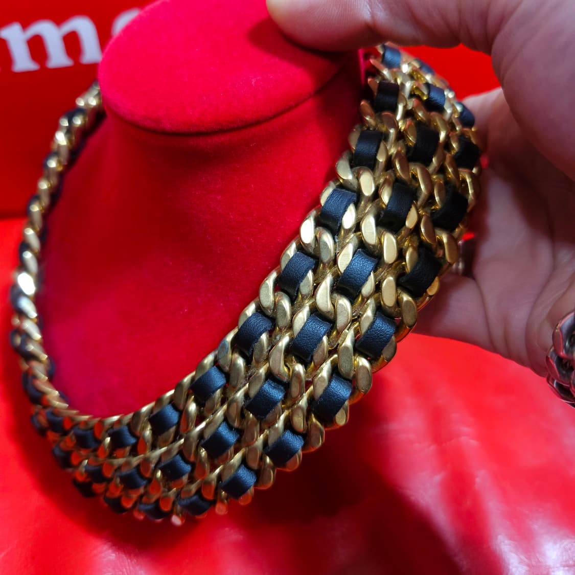 Vintage Gold Leather 레이어드 네크리스 상품이미지3