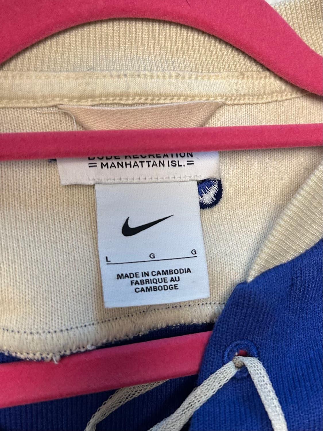 보디X나이키 레이싱 니트 딥 로얄 블루 L 상품이미지9