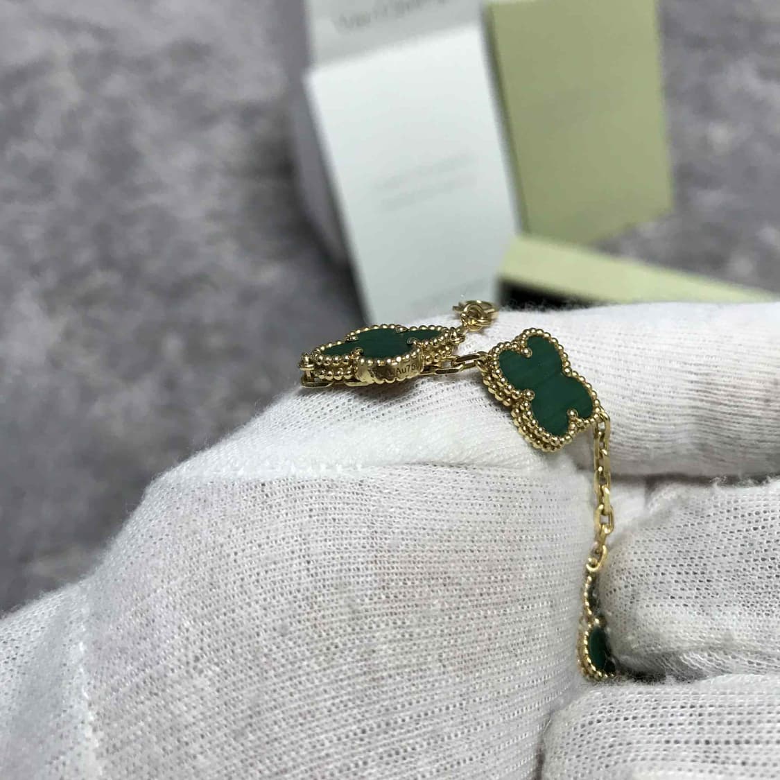 {클로젯}[풀구성] 반클리프 알함브라 브레이슬릿 5모티브 팔찌 그린 상품이미지3