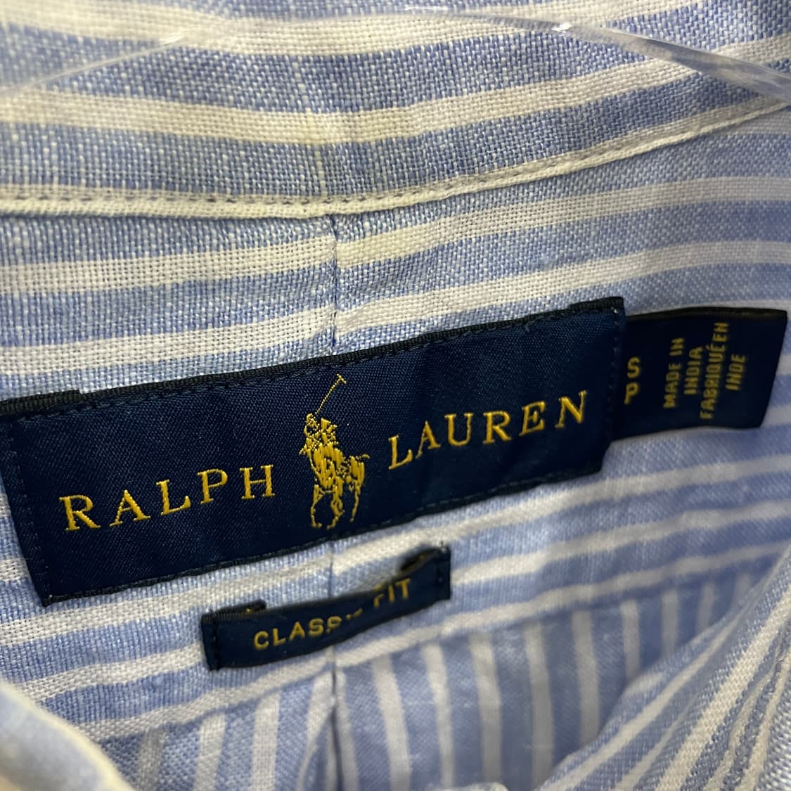 폴로 랄프로렌 스트라이프 린넨 셔츠 S 상품이미지3