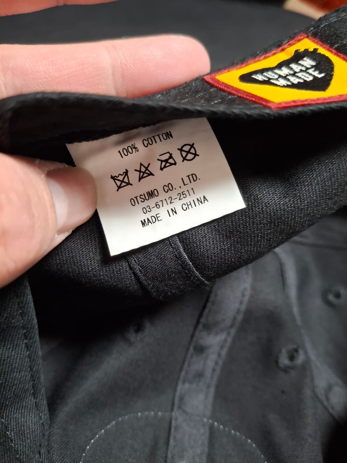 휴먼메이드 덕패치 볼캡 블랙 상품이미지3