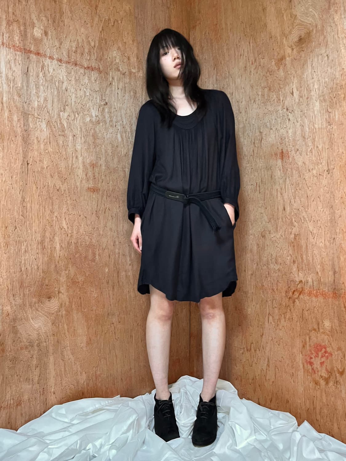 이자벨마랑 에뚜왈 벨티드 드레이프 드레스 상품이미지1