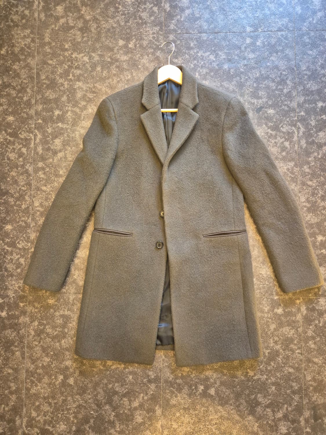 시스템 라마 울 혼방 코트 105사이즈 상품이미지1