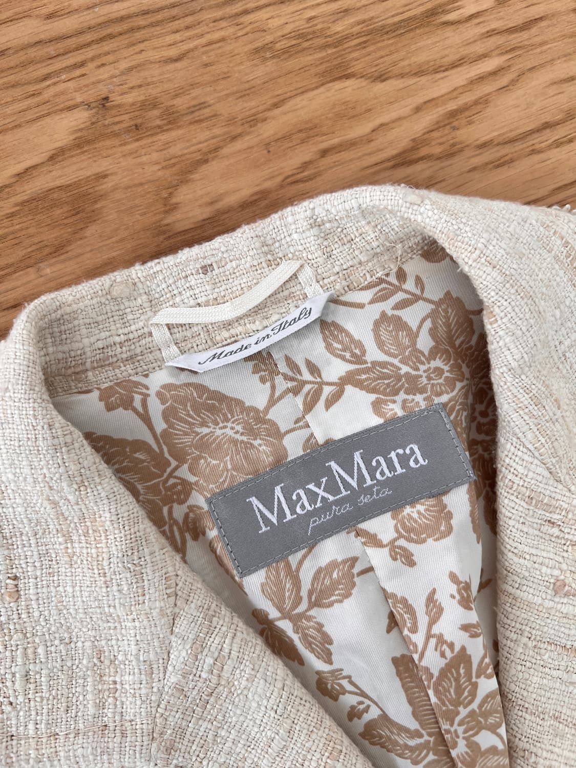 막스마라 실크 100% 트위드 프린지 재킷 Made in Italy 상품이미지6