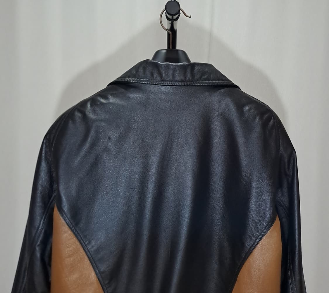 (택포) 리얼레더 투컬러 봄버 XL A992 상품이미지6