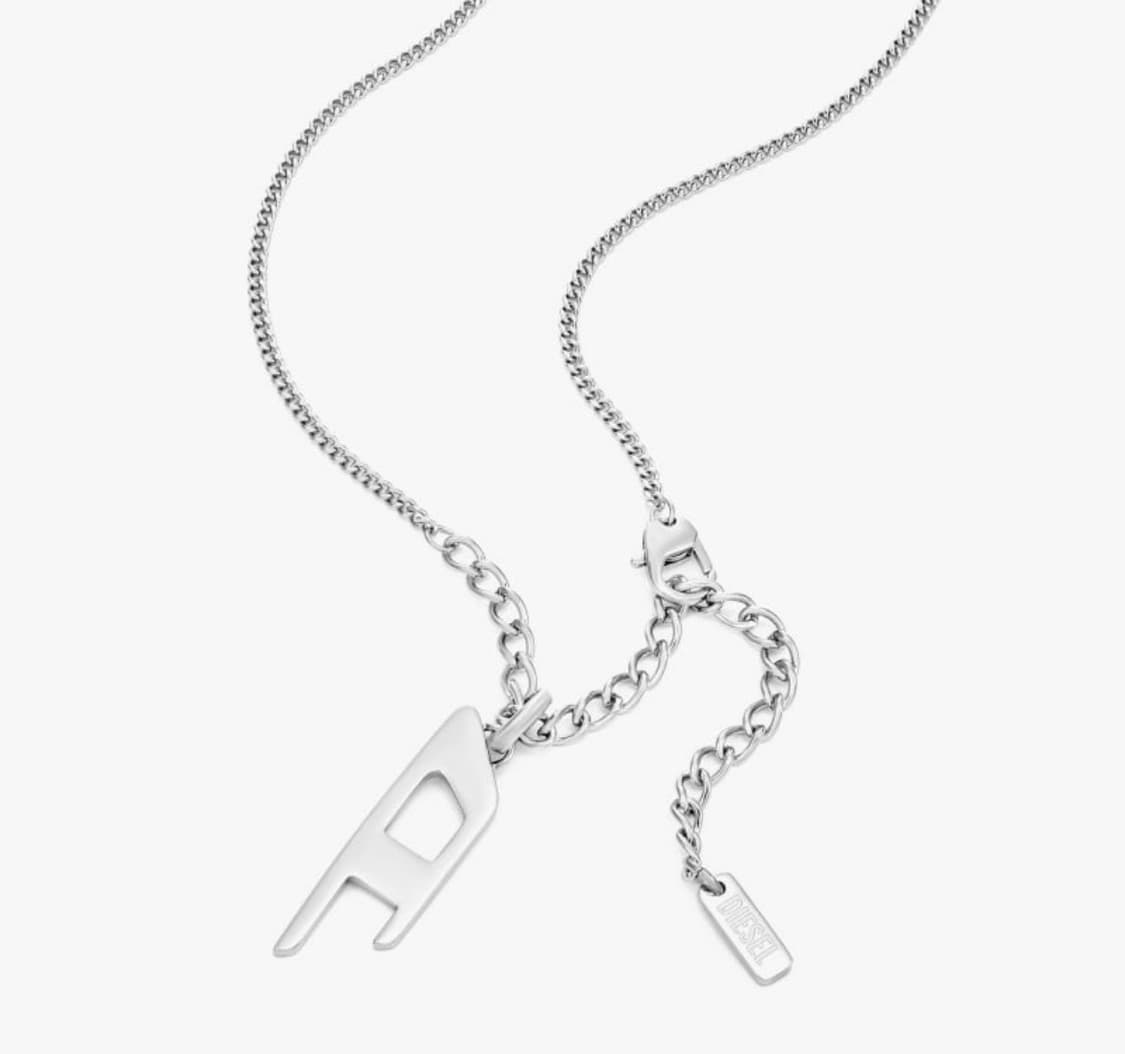 [디젤] D 로고 체인 펜던트 목걸이 상품이미지4