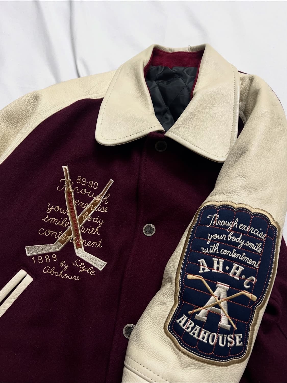 ABAHOUSE 아바하우스 아이스하키 바시티 자켓 상품이미지9