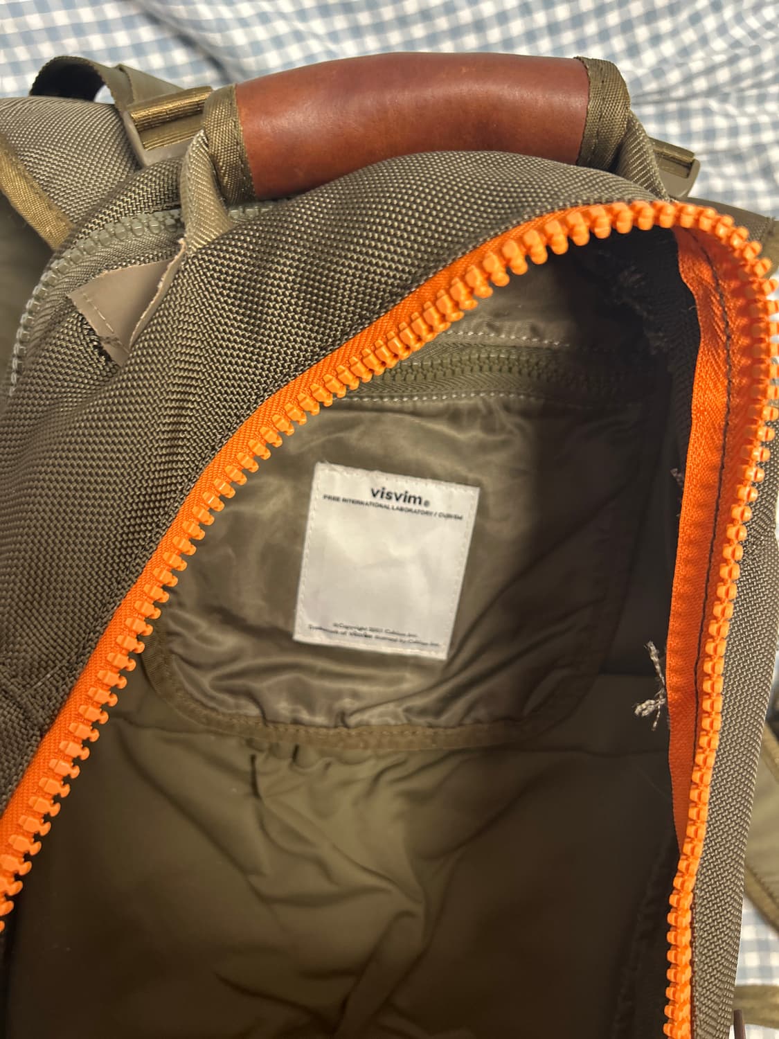 VISVIM 올드비즈빔 오렌지 멀티컬러 발리스틱 백팩 20L 상품이미지9