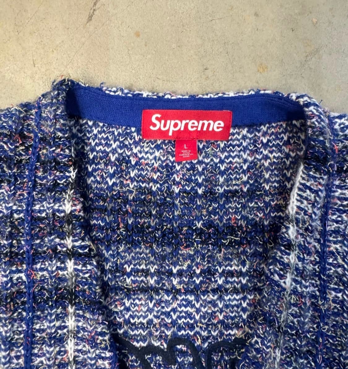 Supreme Logo detail Zip up Sweater Vest 상품이미지9