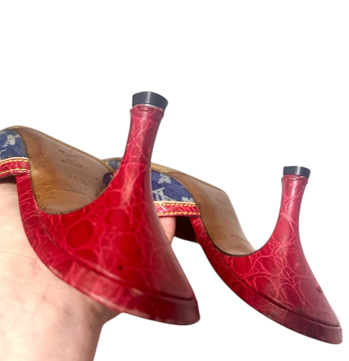 루이비통y2k 갸루 데님 힐 상품이미지5