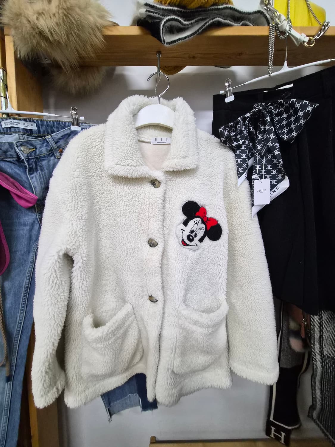 미키패치 뽀글이 자켓. ouvir 코듀로이 버뮤다팬츠 상품이미지4