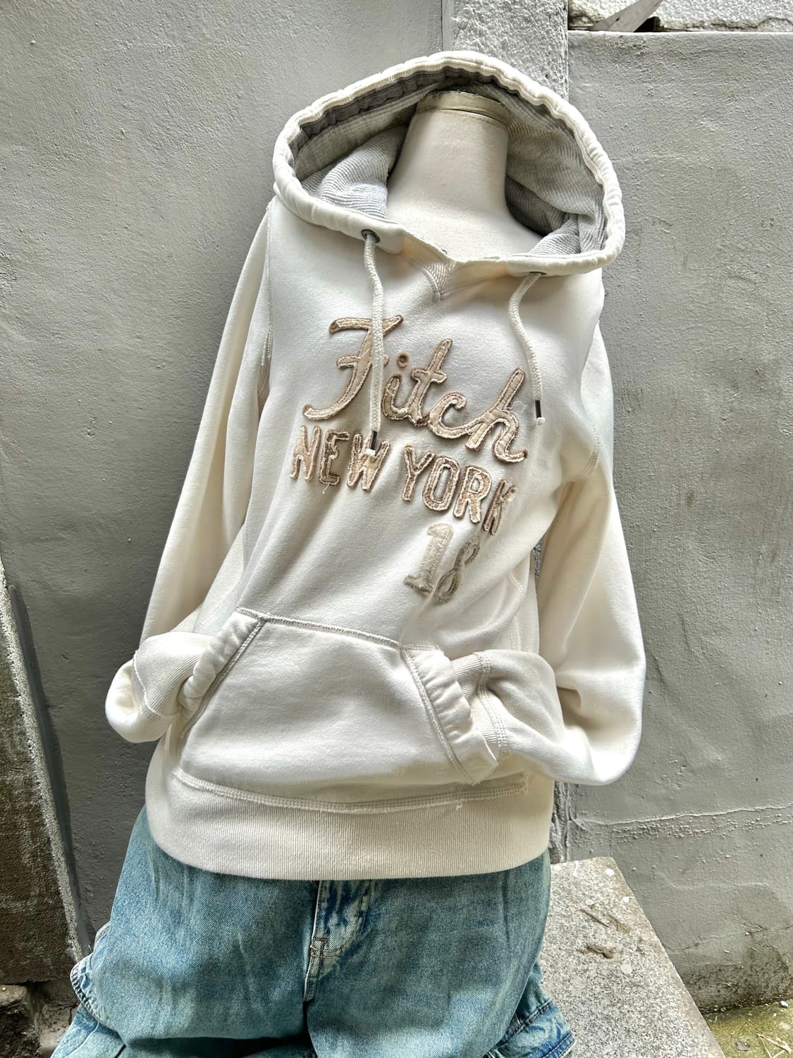 *rare* 00s 아베크롬비 y2k 크림맛 후드티  상품이미지1