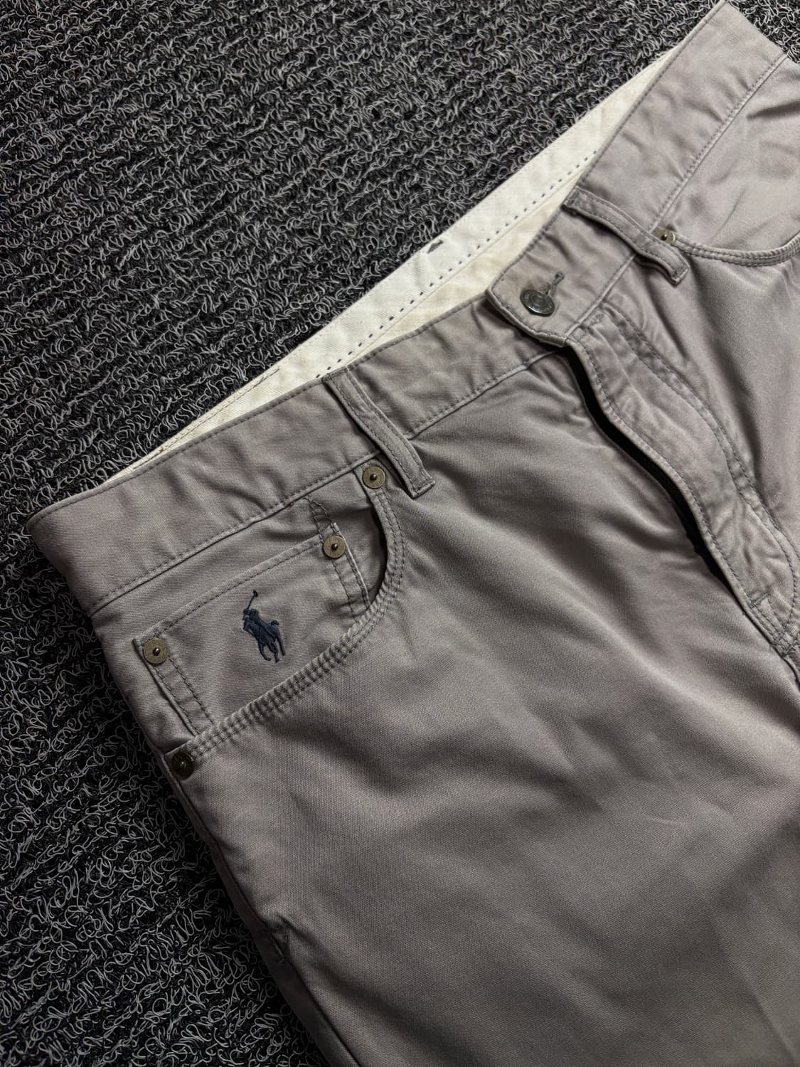 폴로 랄프로렌 포니 가죽 패치로고 아메카지 치노 팬츠 1567 상품이미지3