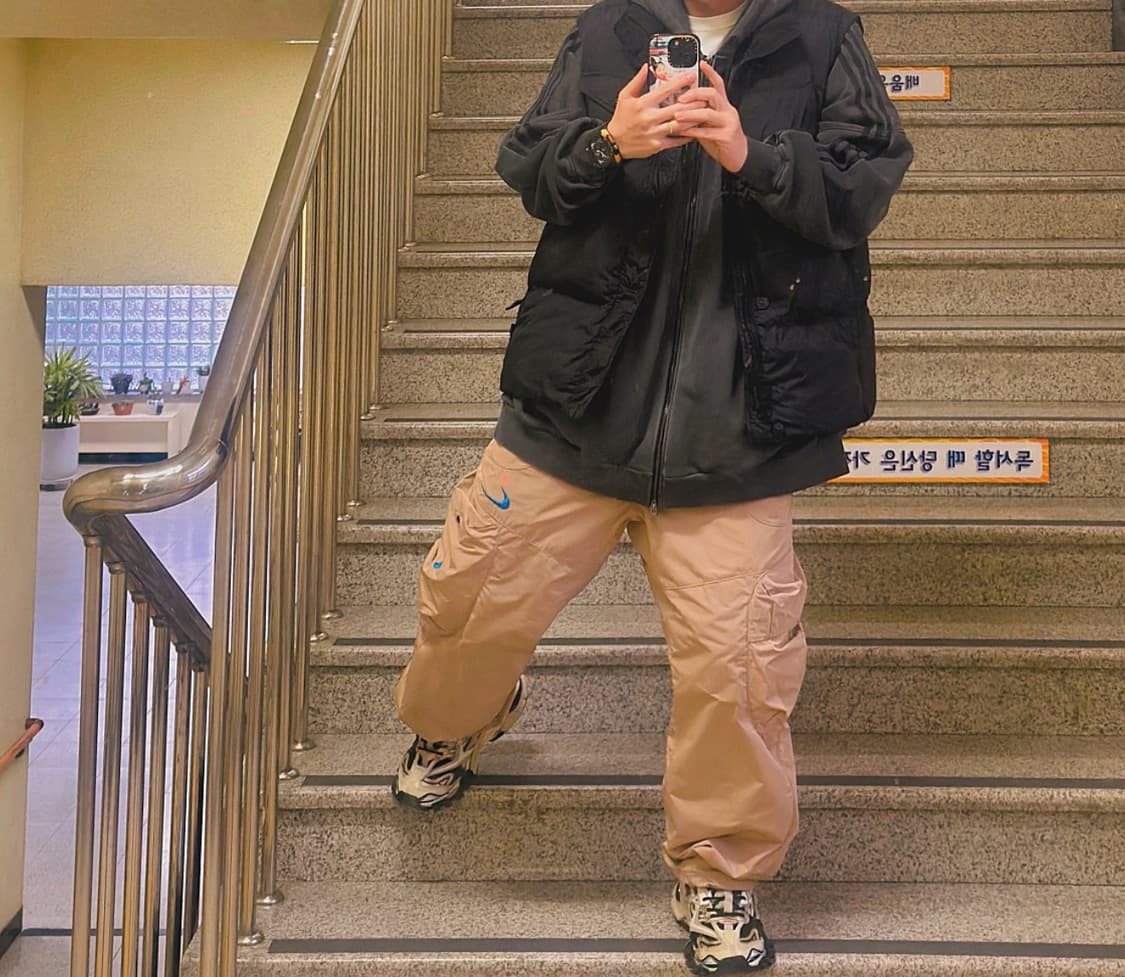 나이키 x 오프화이트 NRG 트랙 팬츠 카키(XL) 상품이미지1