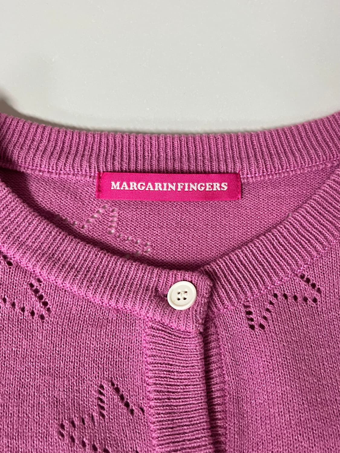 F) 마가린핑거스 스타 펀칭 니트 핑크 상품이미지4