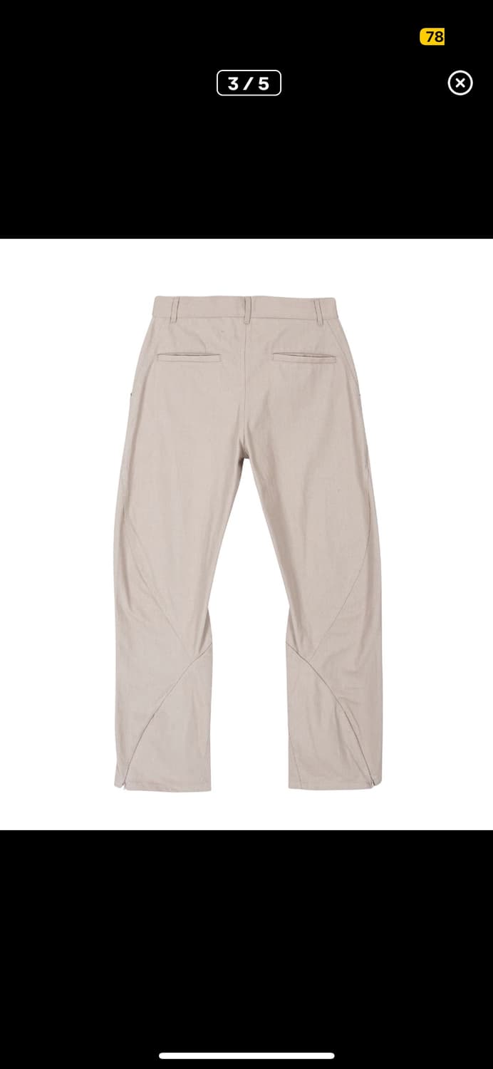 새상품) 산산기어 twisted pants ivory  상품이미지3