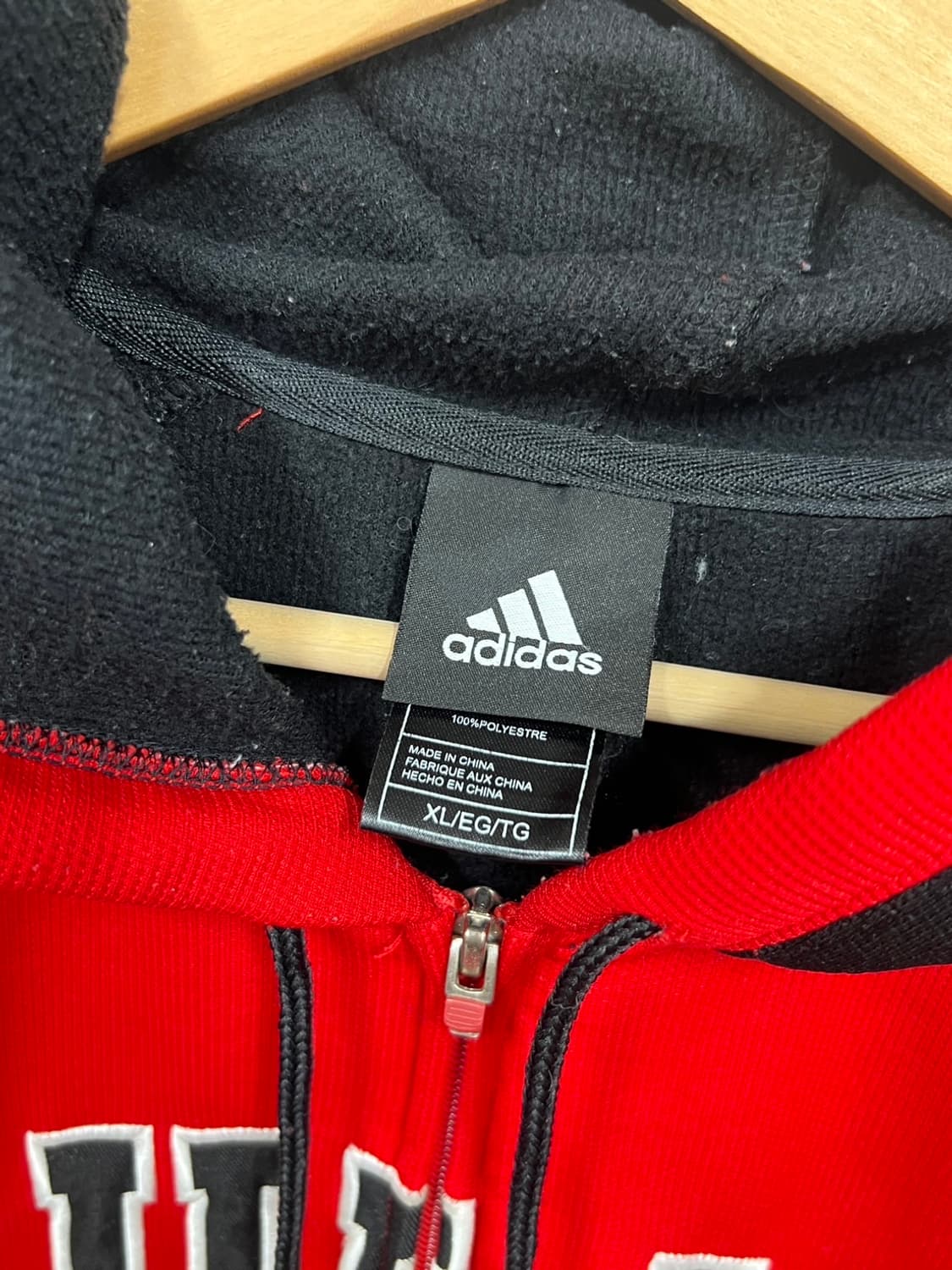 아디다스 시카고 불스 어센틱 빅로고  풀 후드집업 상품이미지6