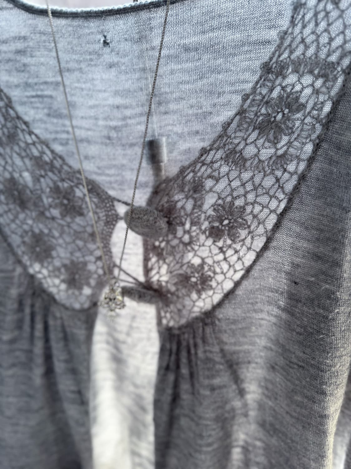 Two-button Floral Crochet Cardigan 0225 상품이미지2