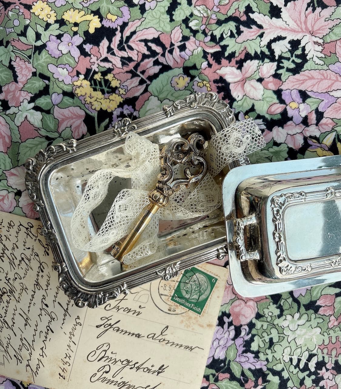 [Rare]영국 앤틱 실버플레이트 미니 버터돔 상품이미지1